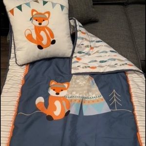 Fox Baby Blanket Set